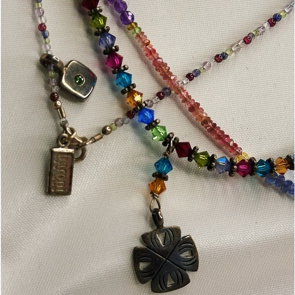 Rainbow Necklaces with Bracelet- New - Picture 2 of 5